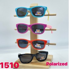 Дитячі сонцезахисні окуляри неломайки polarized опт синий рожевий жовтий фіолет чорні молочний карал сірий