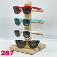 Дитячі сонцезахисні окуляри неломайки polarized опт синий рожевий жовтий фіолет чорні молочний карал сірий