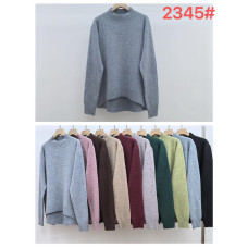 Жіночий светр , кашемір. Розмір 50-56. М’який, теплий, елегантний. Модель з високим горлом і об’ємними рукавами. Асорті кольорів.