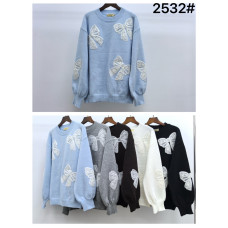 Жіночий светр , кашемір. Розмір 48-52. М’який, теплий, елегантний. Модель з високим горлом і об’ємними рукавами. Асорті кольорів.