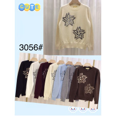 Жіночий светр , кашемір. Розмір 48-52. М’який, теплий, елегантний. Модель з високим горлом і об’ємними рукавами. Асорті кольорів.