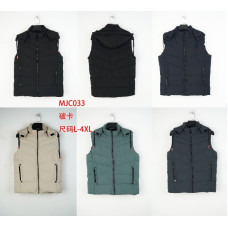 Чоловіча жилетка MJC032 з капюшоном. Розміри L–4XL. Тепла, практична, зручна. В упаковці 5 шт одного кольору.