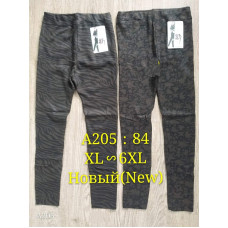 Жіночі утеплені легінси A205 з принтом. Розміри від XL до 6XL. Теплі, еластичні та зручні, добре тягнуться.