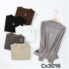 Жіночі гольфи з довгим рукавом, різні моделі (CX3011, CX3014, CX3015, CX3016). Розмір 48–52. Упаковка 12 шт. Якісна тканина, приємні до тіла, стильні дизайни.