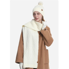 ОПТ! Жіночий Набір Шапка Шарф Рукавички Альпака Зимовий В'язаний Комплект Купити Оптом Opt7km