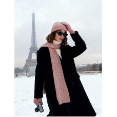 ОПТ! Жіночий Набір Шапка Шарф Рукавички Альпака Зимовий В'язаний Комплект Купити Оптом Opt7km