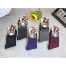 ОПТ! Жіночі Термоноски KALIA B790 "Кішка" Махрові Зимові 37-42 Теплі Купити Оптом