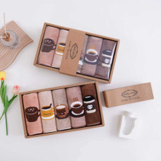 ОПТ! Набір Рушників SOLAFA Мікрофібра 25-50 см Кавовий Принт у Коробці Подарунковий