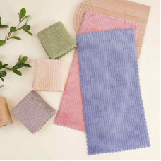 Купити Серветки Мікрофібра Плюшеві для Кухні/Обличчя 25x50 см. 20 шт в пачці, мікс. OPT7KM Купити оптом в Україні. Замовити з доставкою