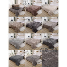 ОПТ! Велюрове Стьобане Покривало/Ковдра Євро 200x230 (В Сумці) Від 3 шт