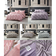 ОПТ! Велюрова Підковдра Євро 200x230 MALLOORY HOME на Блискавці (22151-20)