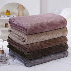 ОПТ! Велюровий Плед "Соти" (Сотовий) Євро 200x230 см