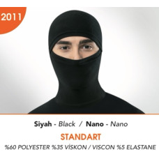 Термобалаклава Kota, Туреччина. Матеріал: 60% поліестер, 35% віскоза, 5% еластан. Розмір стандарт. Колір — чорний.