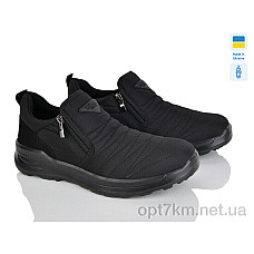 Кросівки 5301 чорний No brand розміри 41-45 в упаковці 6 шт чоловіки зима