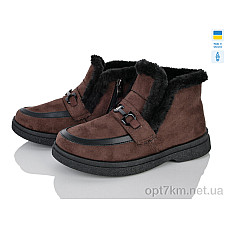 Черевики 5603 коричневий No brand розміри 36-40 в упаковці 6 шт жінки зима