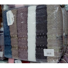 РУШНИК МАХРОВІ 140-70СМ БАННІ ШІЛЬНІСТЬ 450ГР. ТУРЕЦЬКІ 