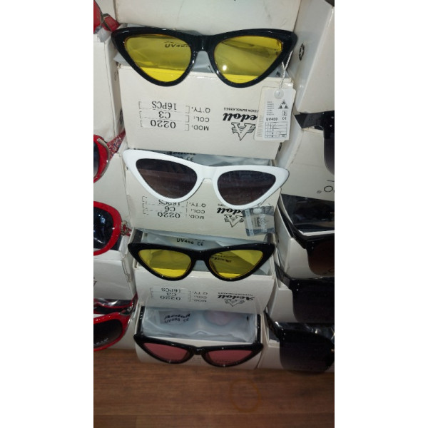 ЖІНОЧІ ОКУЛЯРИ ОПТОМ ВІД 5 ШТ КОЛІР МІКС 