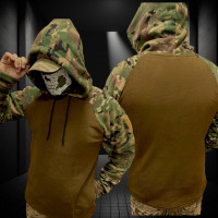 Кофта флісова   Тепла флісова кофта: -щільність 280г/м2 -бічні кишені  -липучки під шеврони на рукавах -манжети на рукавах  -капюшон на шнурках   Розміри: М, L, XL, XXL, XXXL 